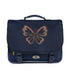 STONES&BONES Cedar schooltas - Glitter butterfly navy