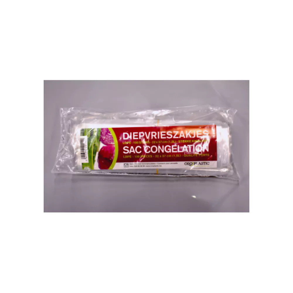 Diepvrieszakken 1,5L 22x37cm - 100st.