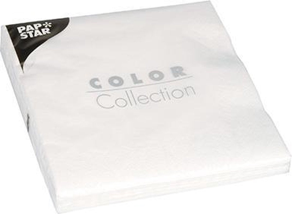 Servetten 3laags 33x33cm - wit