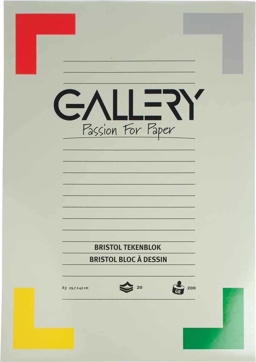 TEKENBLOK BRISTOL 42X29.7 20BL
