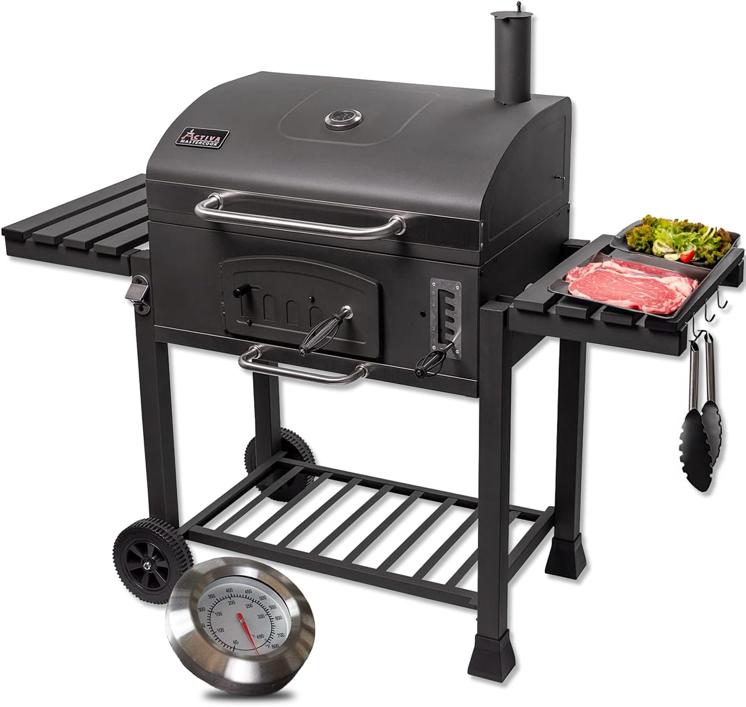Barbecue houtskool ANGULATUS XXL Grill 152x136x63cm      690833 11250A
