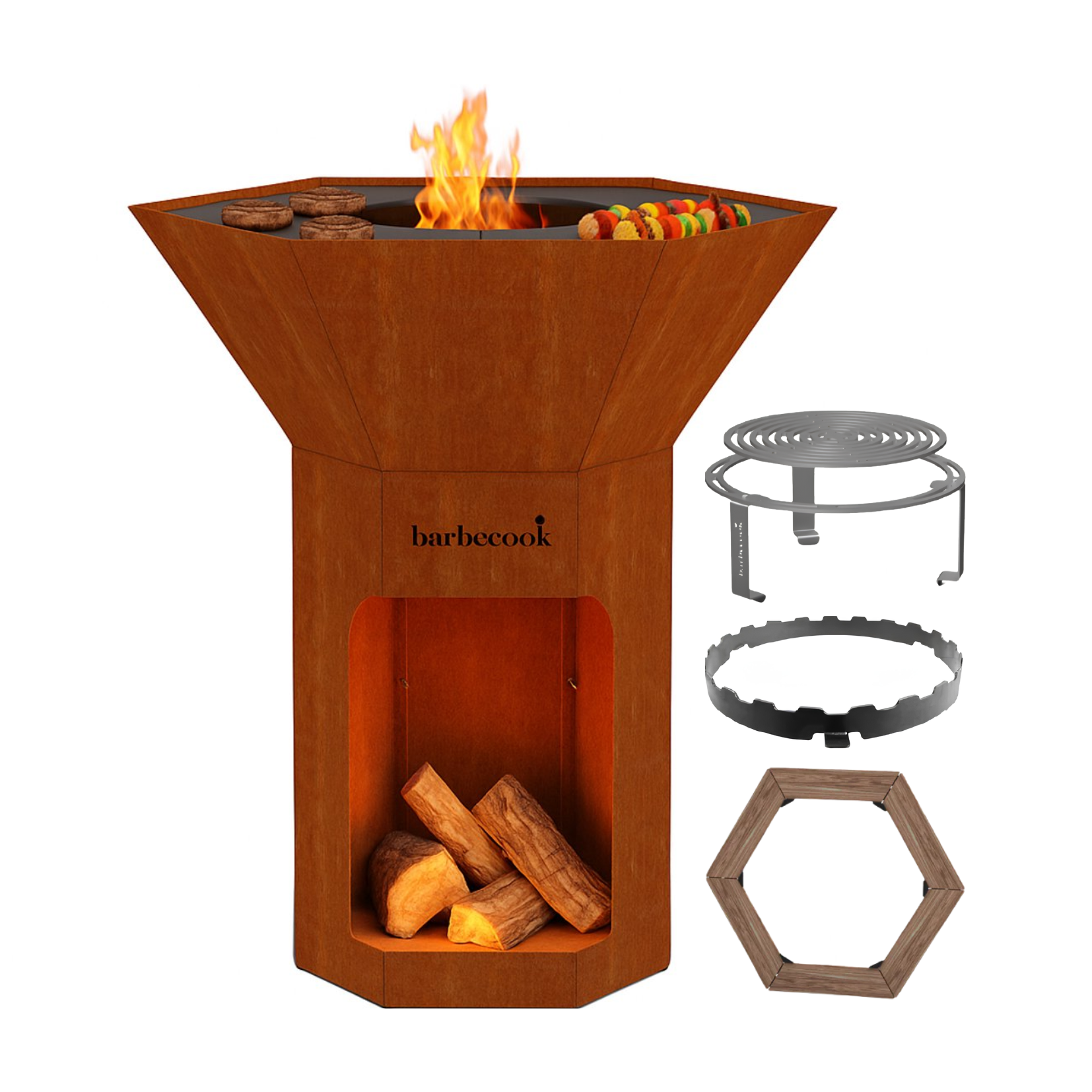 BARBECOOK Nestor Original + dynamic center + zijtafels