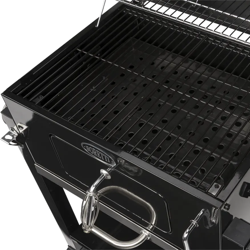 BORETTI Carbone barbecue houtskool met zijtafel - grilloppervlak 57x42cm