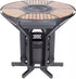 BORETTI Focolare barbecue houtskool/ vuurschaal-teakhout tafelmodel excstoel