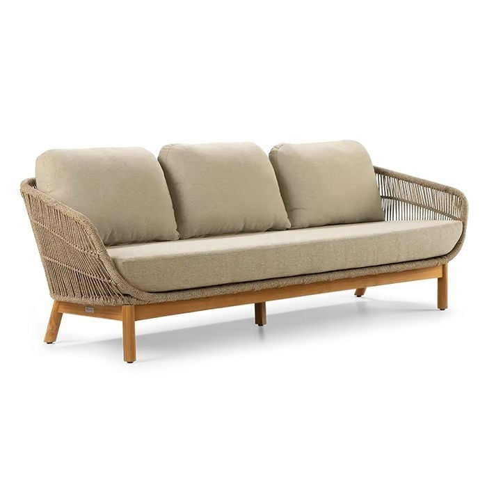CALLISTO OUTDOOR Preston loungeset - teak/ rope/ olefin