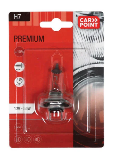 CARPOINT Premium autolamp H7 12V 55W