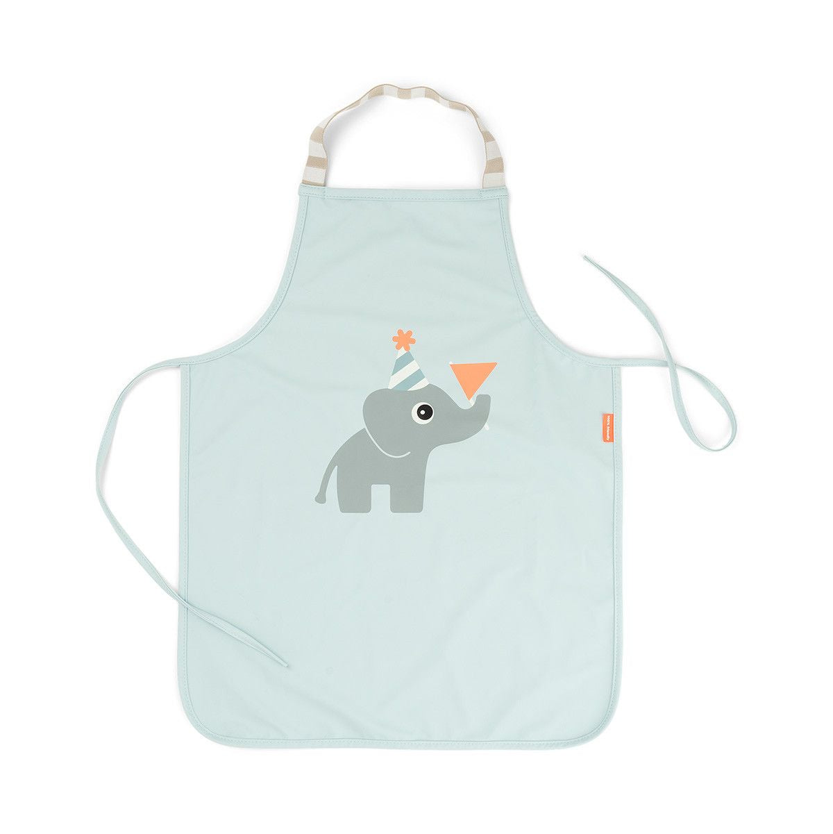 DONE BY DEER Kids' apron waterproof - celebration blue