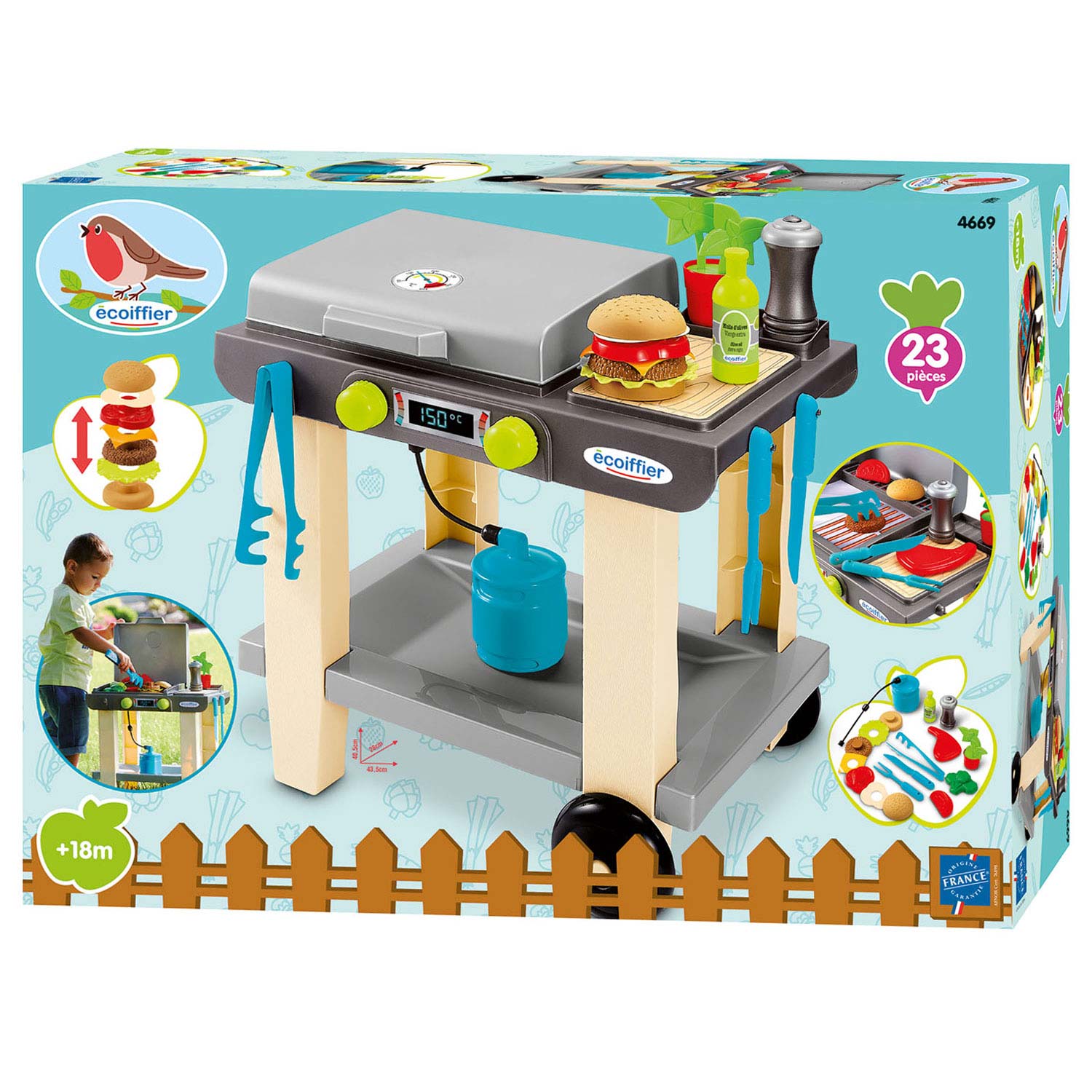 ECOIFFIER Barbecue plancha - speelset