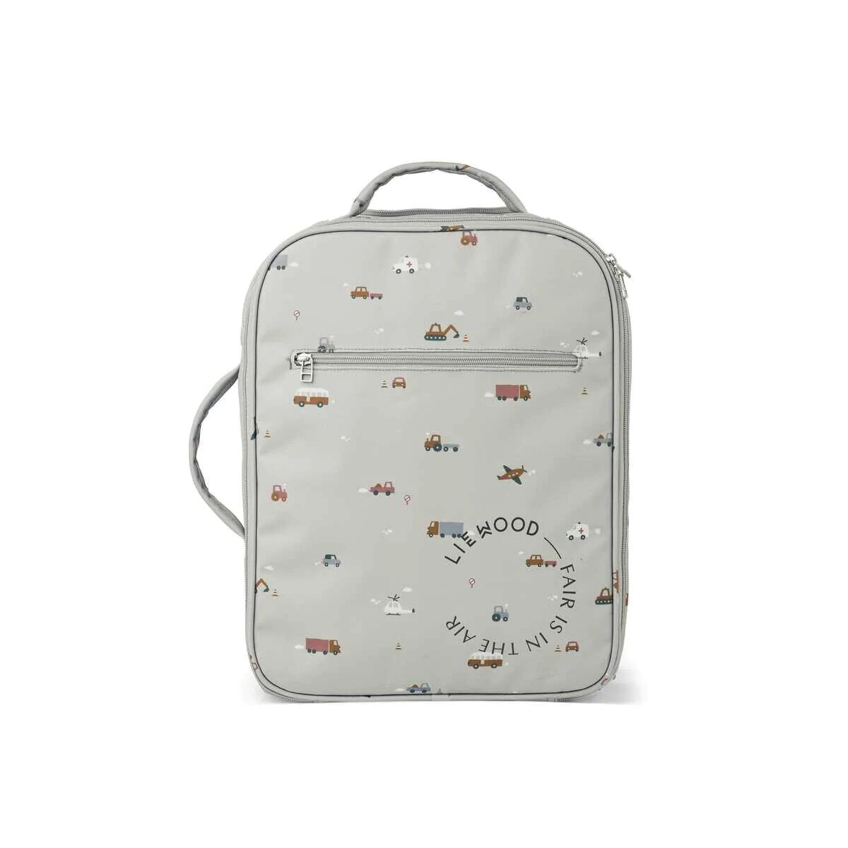 LIEWOOD Jeremy koffer / trolley - vehicles / dove blue mix