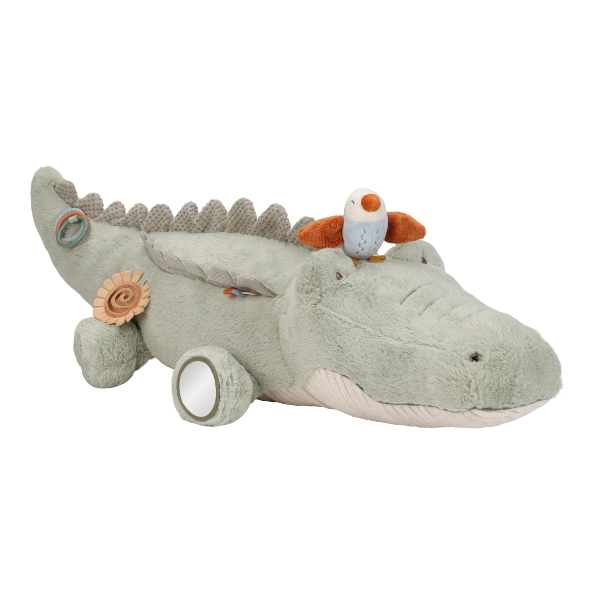 LITTLE DUTCH Safari Friends activiteitenknuffel krokodil XL - groen