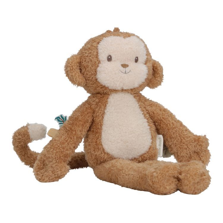 LITTLE DUTCH Safari Friends knuffel aap - bruin