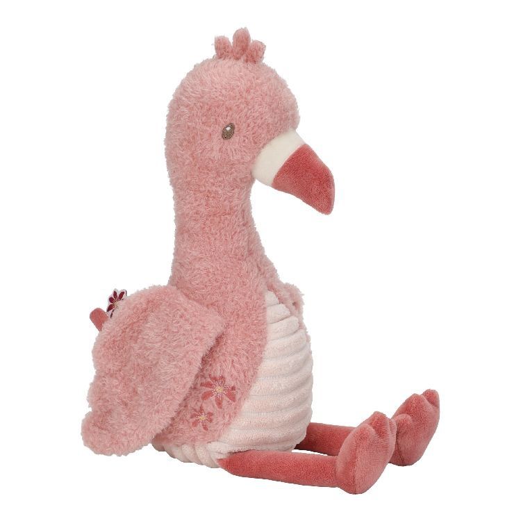 LITTLE DUTCH Safari Friends knuffel flamingo 35 cm - roze
