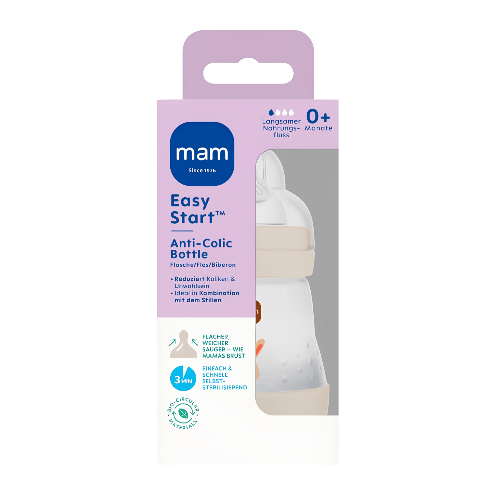 MAM Easy Start babyfles 160 ml - mat uni