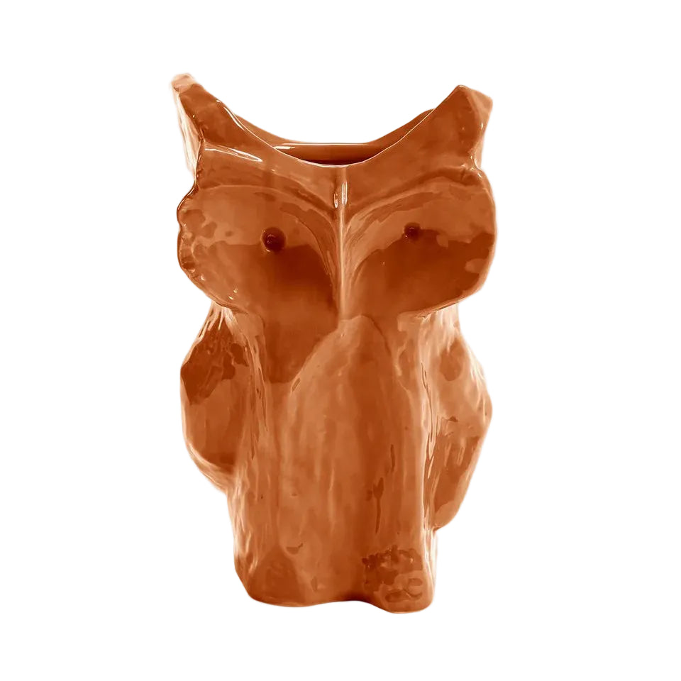 MARNI OWL vaas - L - oranje