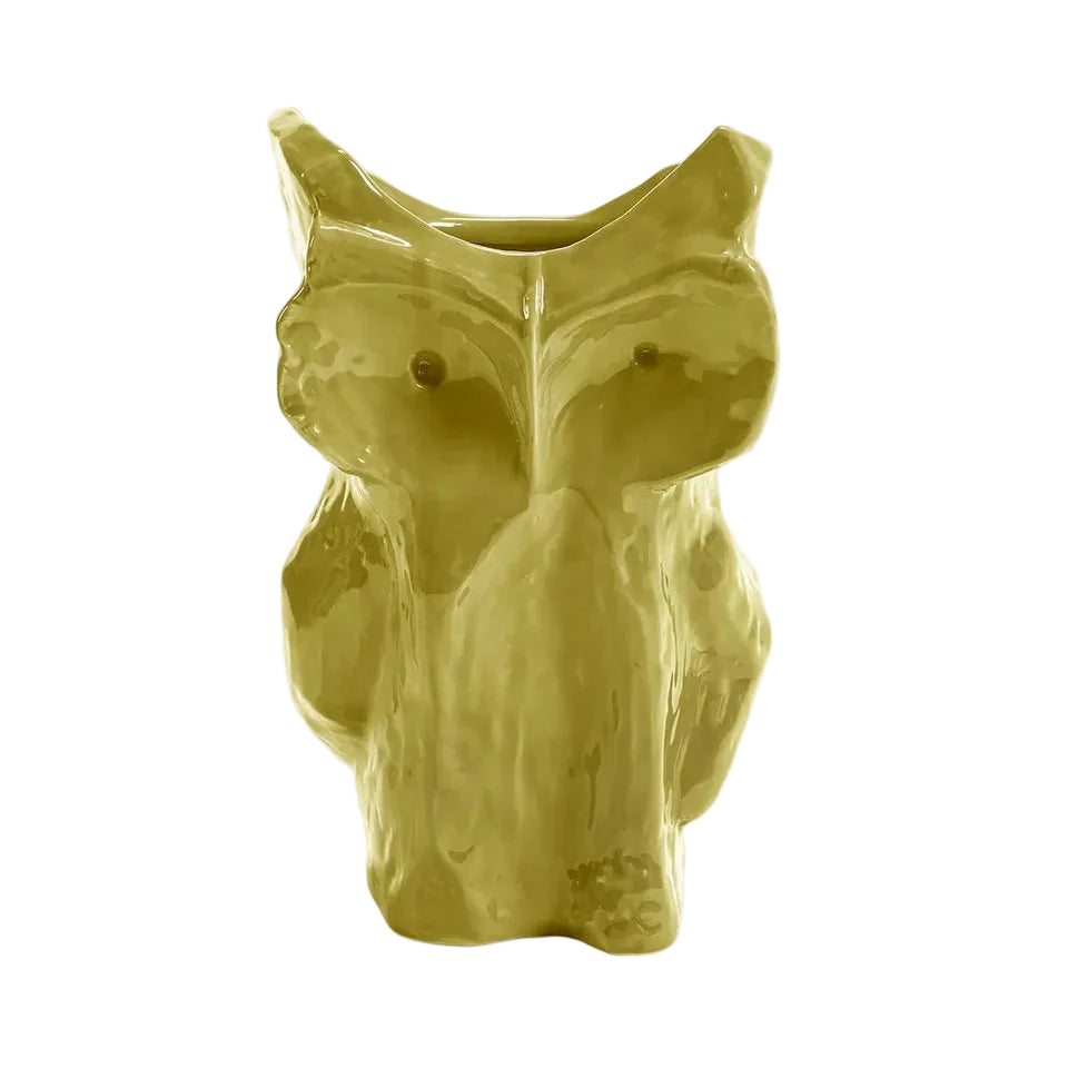MARNI Owl vaas - XS - geel