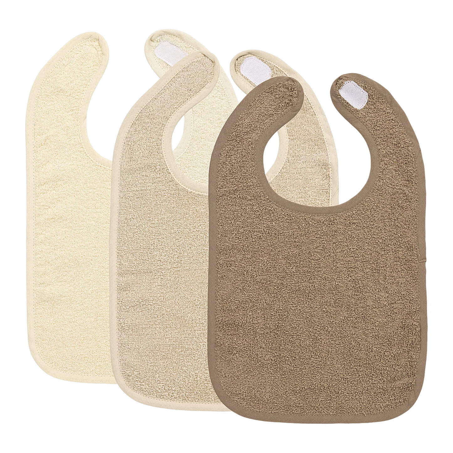 MEYCO Set 3 slabben badstof - 26 x 31 cm - naturel / sand / taupe
