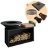 OFYR Island Black Teak Wood 100 INCLUSIEF SOFT COVER BLACK + SPATEL