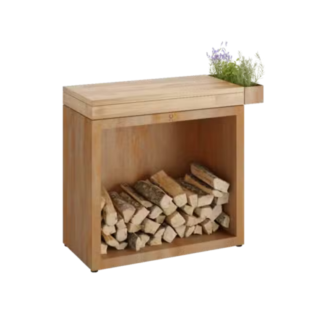 OFYR Butcher Block Storage Corten 90 Teak Hout