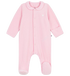 PETIT BATEAU Babypyjama fluweel m/kraag - roze - newborn