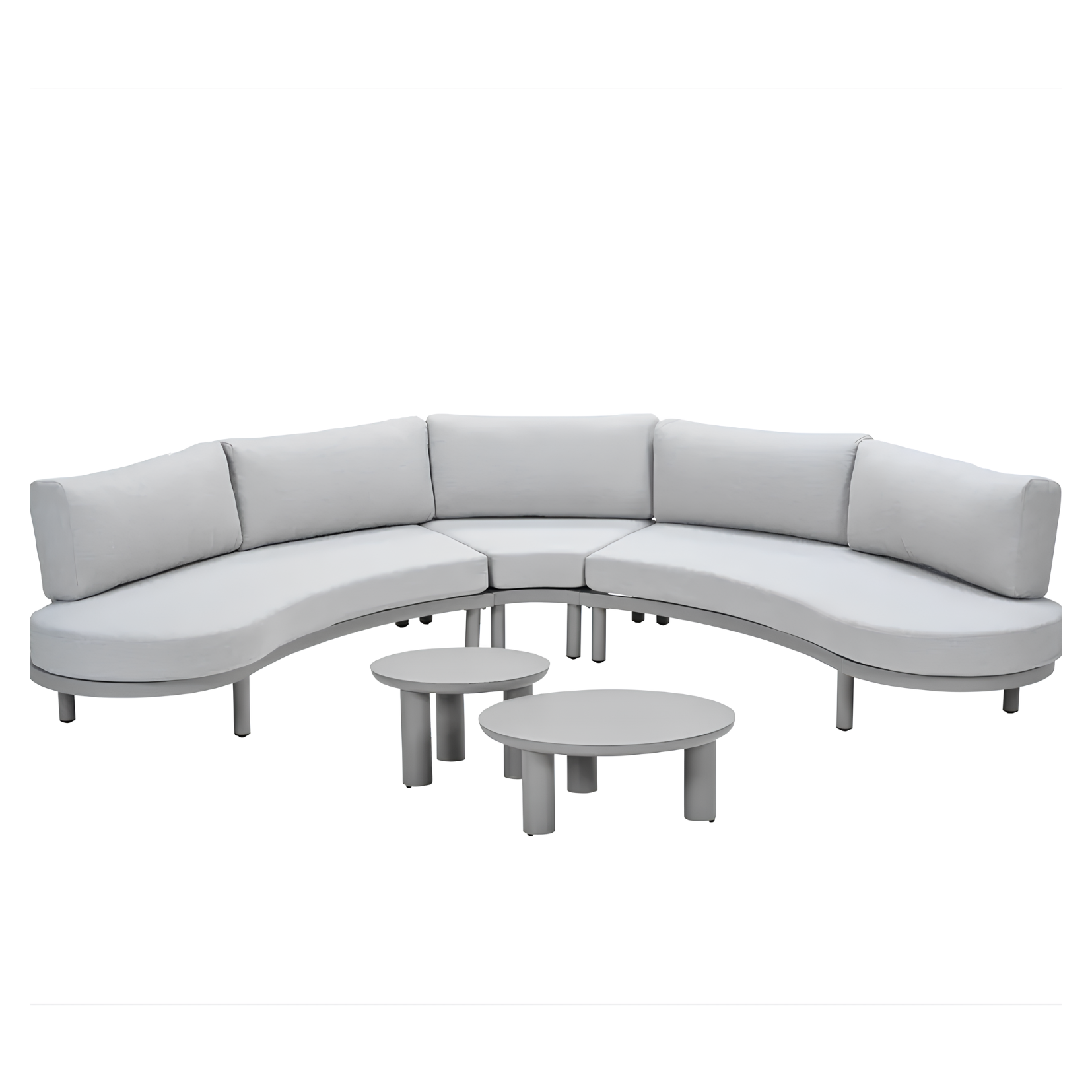 POTENZA Loungeset 3-delig - taupe valley sand met 2 elefante tafeltjes