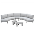 POTENZA Loungeset 3-delig - taupe valley sand met 2 elefante tafeltjes