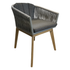 SALAMANCA Dining stoel - acacia l. teak / rope antraciet