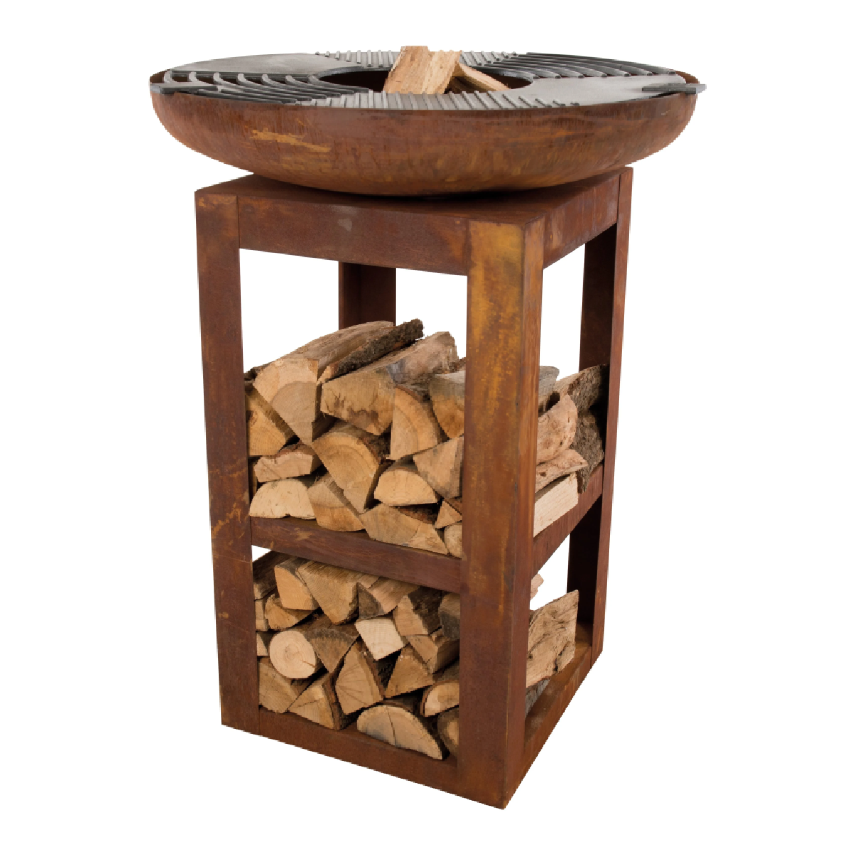 Trinidad plancha met houtopslag