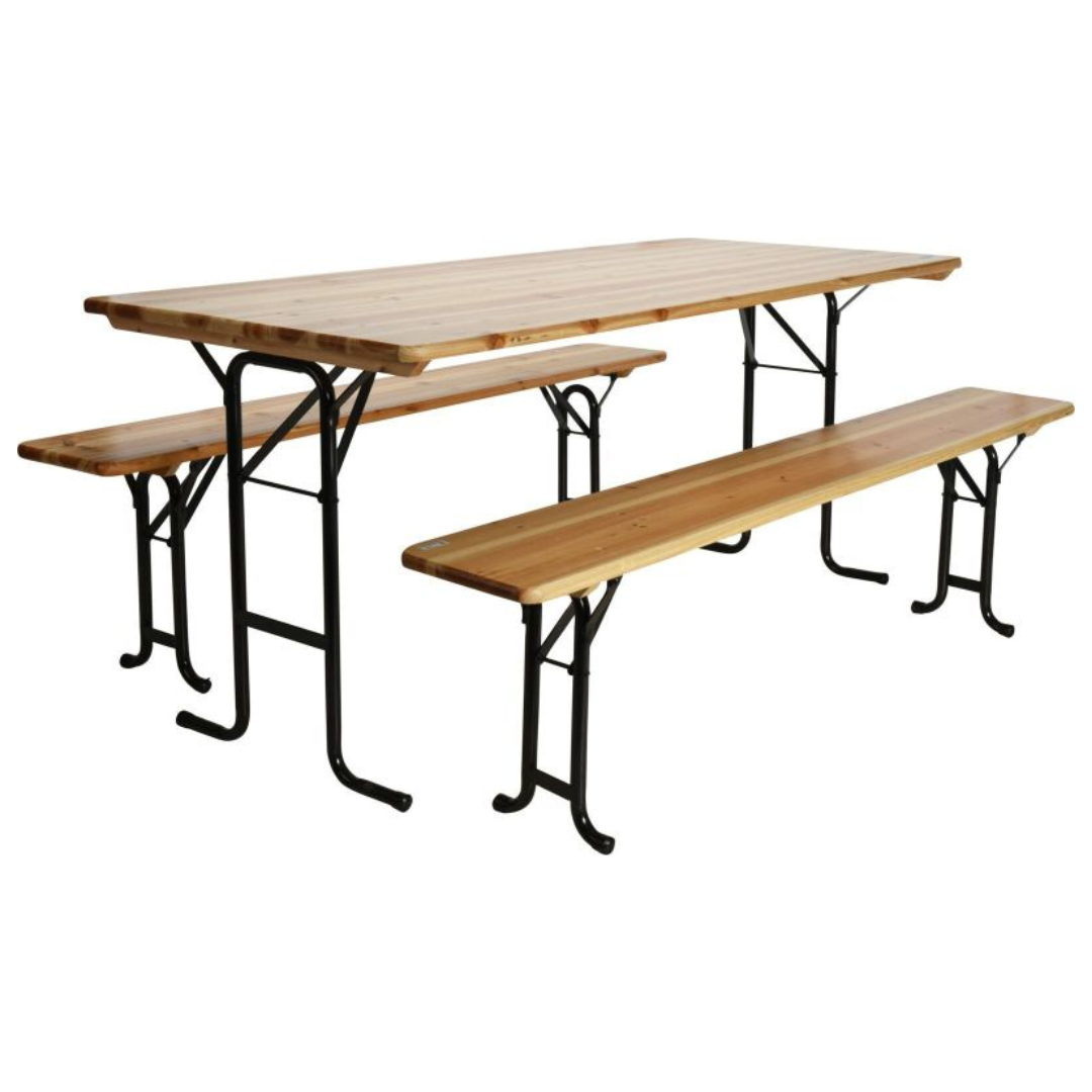 Tuintafel met banken