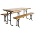 Tuintafel met banken